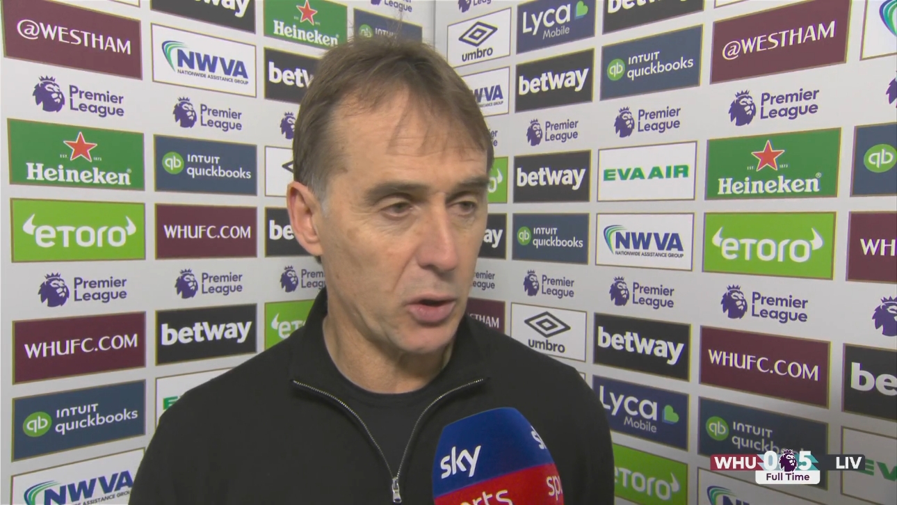 洛佩特吉:不后悔更換首發(fā)陣容,目前還不知道鮑文具體的傷情